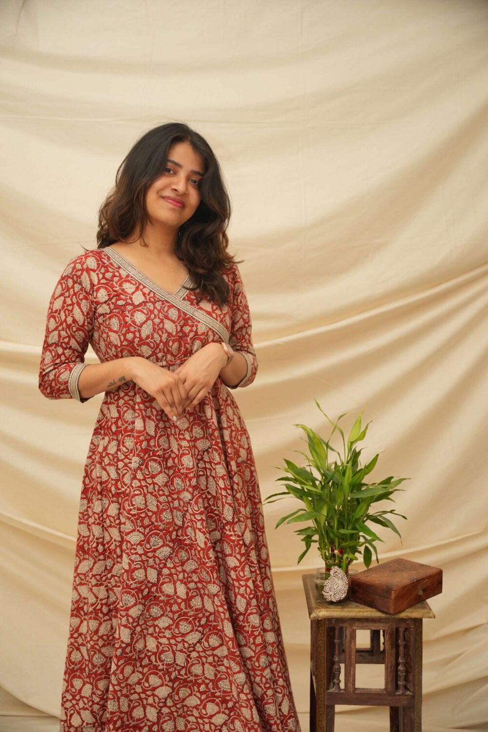 Cinnamon Sway Ajrakh Maxi dress - Image 5