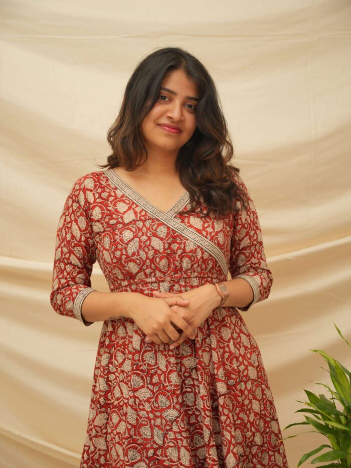 Cinnamon Sway Ajrakh Maxi dress