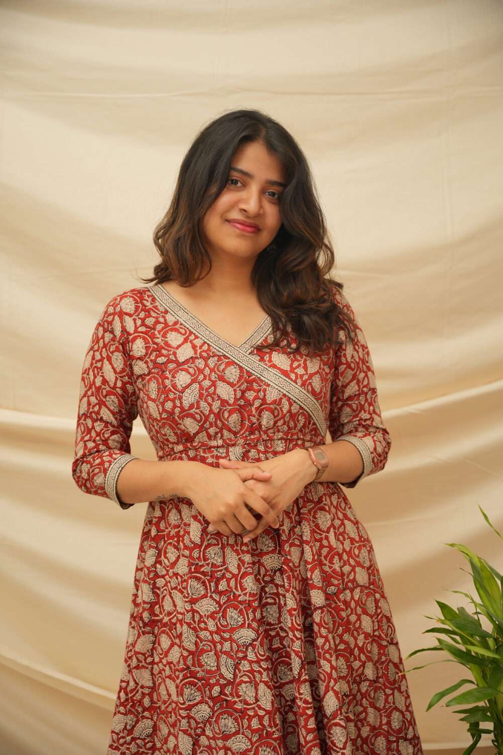 Cinnamon Sway Ajrakh Maxi dress