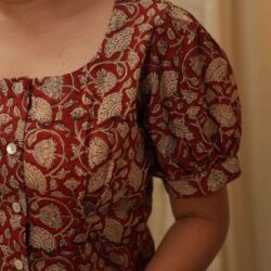 Cinnamon Sway Ajrakh Blouse - Image 3