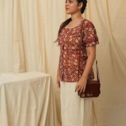 Cinnamon Sway Ajrakh Blouse - Image 2