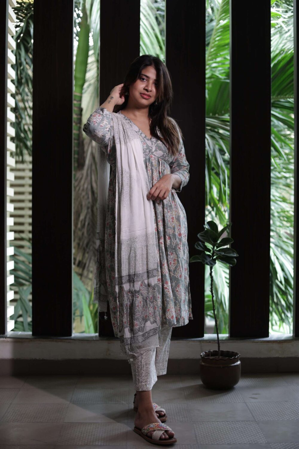 Camellia Suit set in Sage - Image 3
