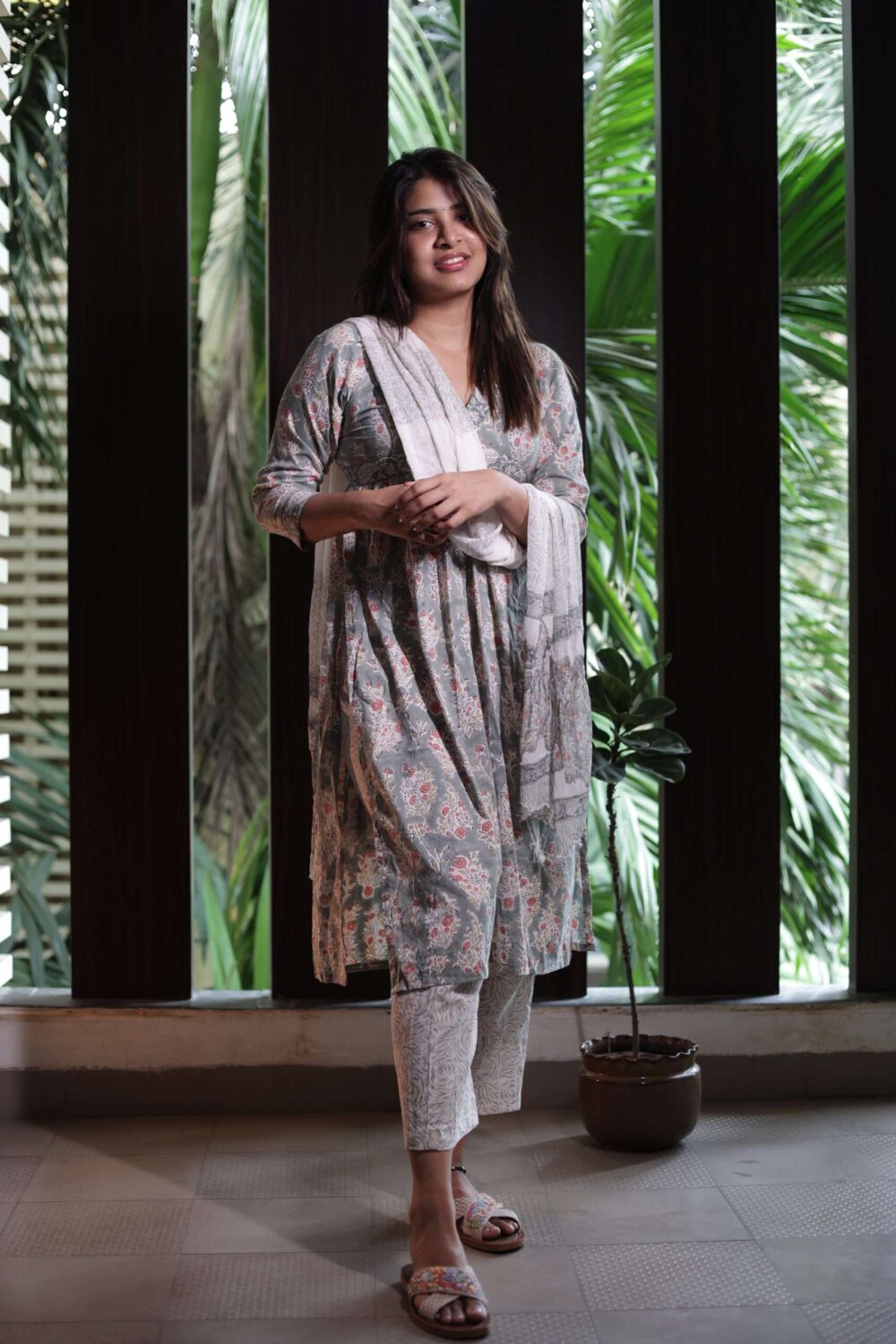 Camellia Suit set in Sage
